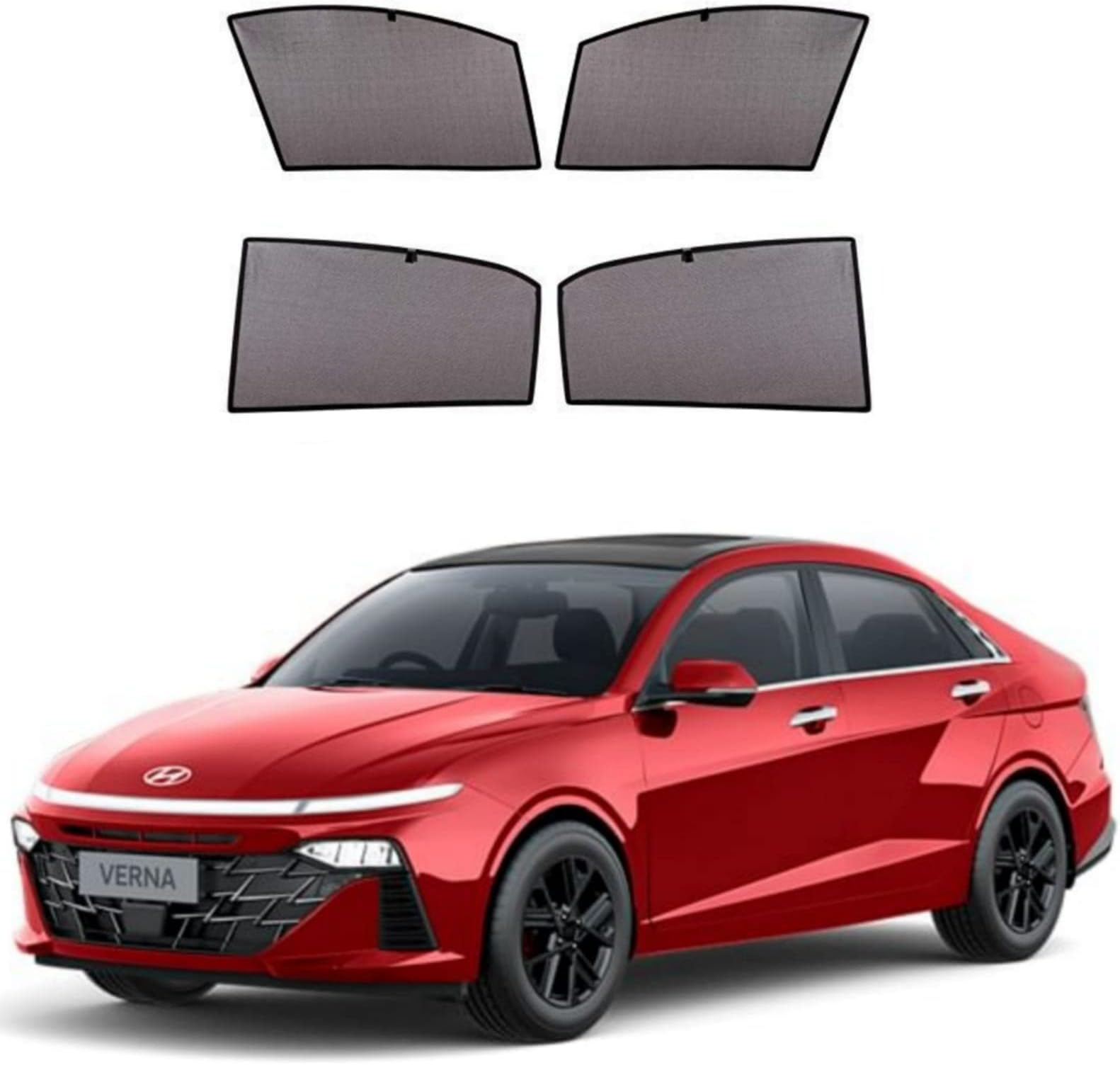 DS ENTERPRISE Car Window Sun Shade/Curtain for Hyundai Verna 2023 and