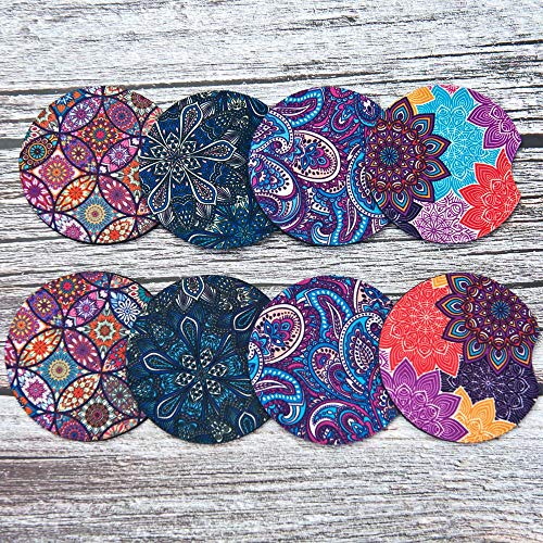 Juego 8 Posavasos Retro Neopreno 2.76 pulg para auto miniatura 2