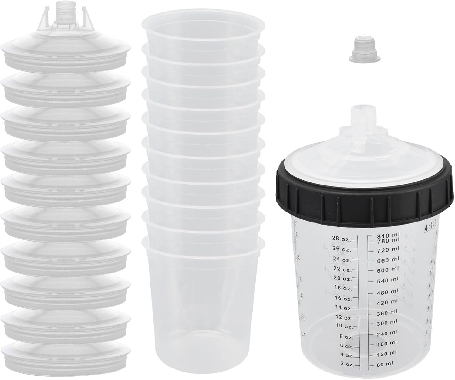 Professional Paint Job 600/810ml Cups Suitable for Sprayer DIYer Professional Use Comes with Liners