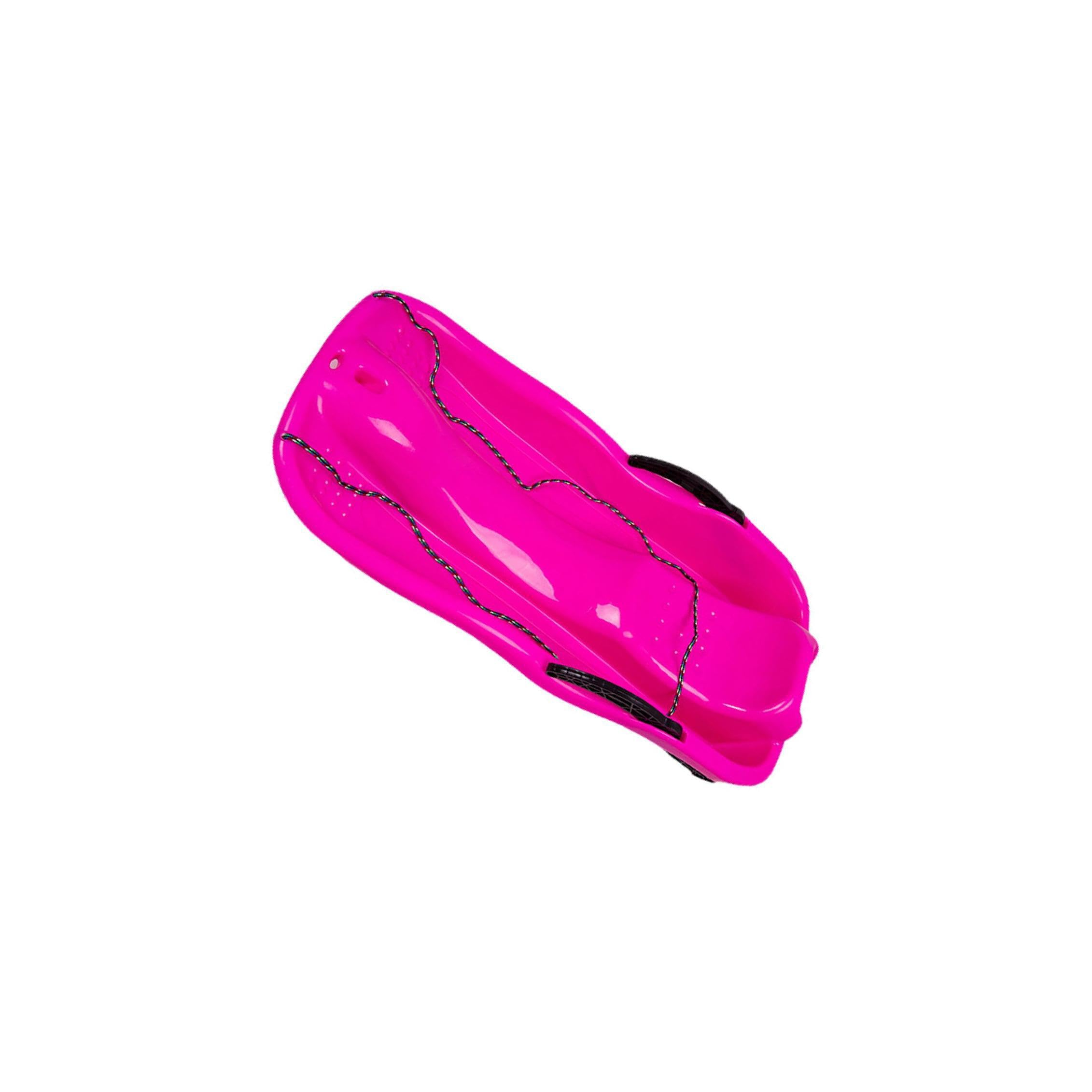 Luge de Jardin avec Freins, Pratique pour Les Enfants et Leurs Amis, Toboggan pour Deux Personnes en Hiver, Luge maniable pour Enfants et Tout-Petits,