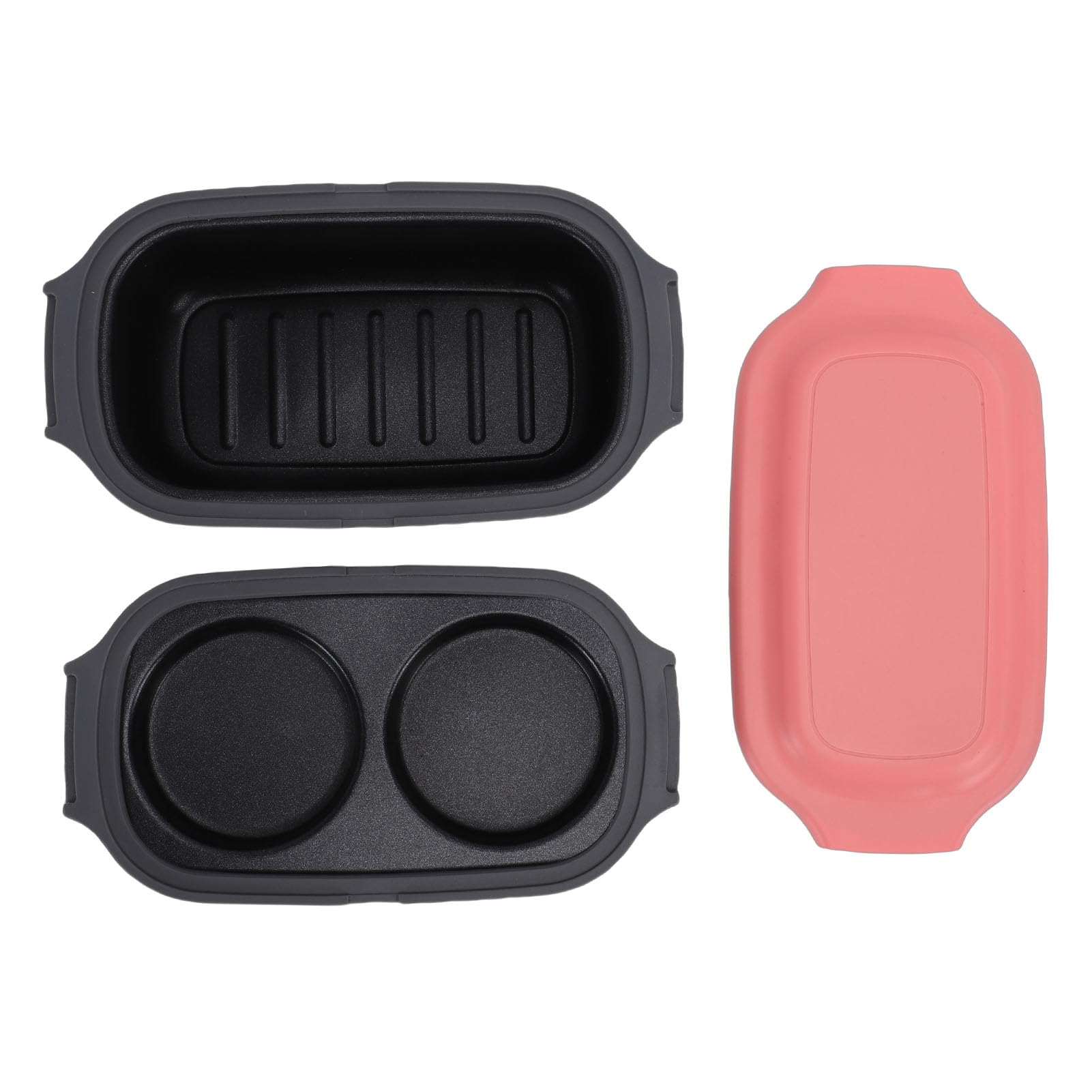 Asixxsix Olla para Huevos para Microondas y Sartén para Parrilla para Microondas, Utensilios de Cocina Multiusos para con Tapa, para Asar, Freír, Dorar Carne, Tocino, para