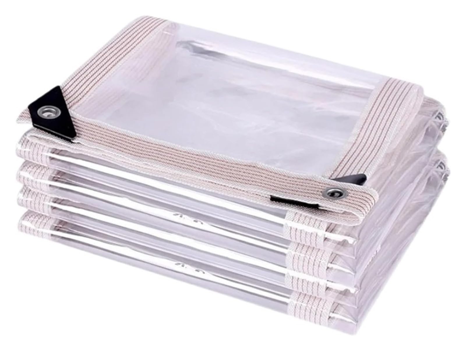 Heavy Duty Waterproof Cover Tarp, Transparent PVC Tarpaulin 0.30mm Waterproof 1x1m-2x3.0m Garden Camping(2x3.0m)