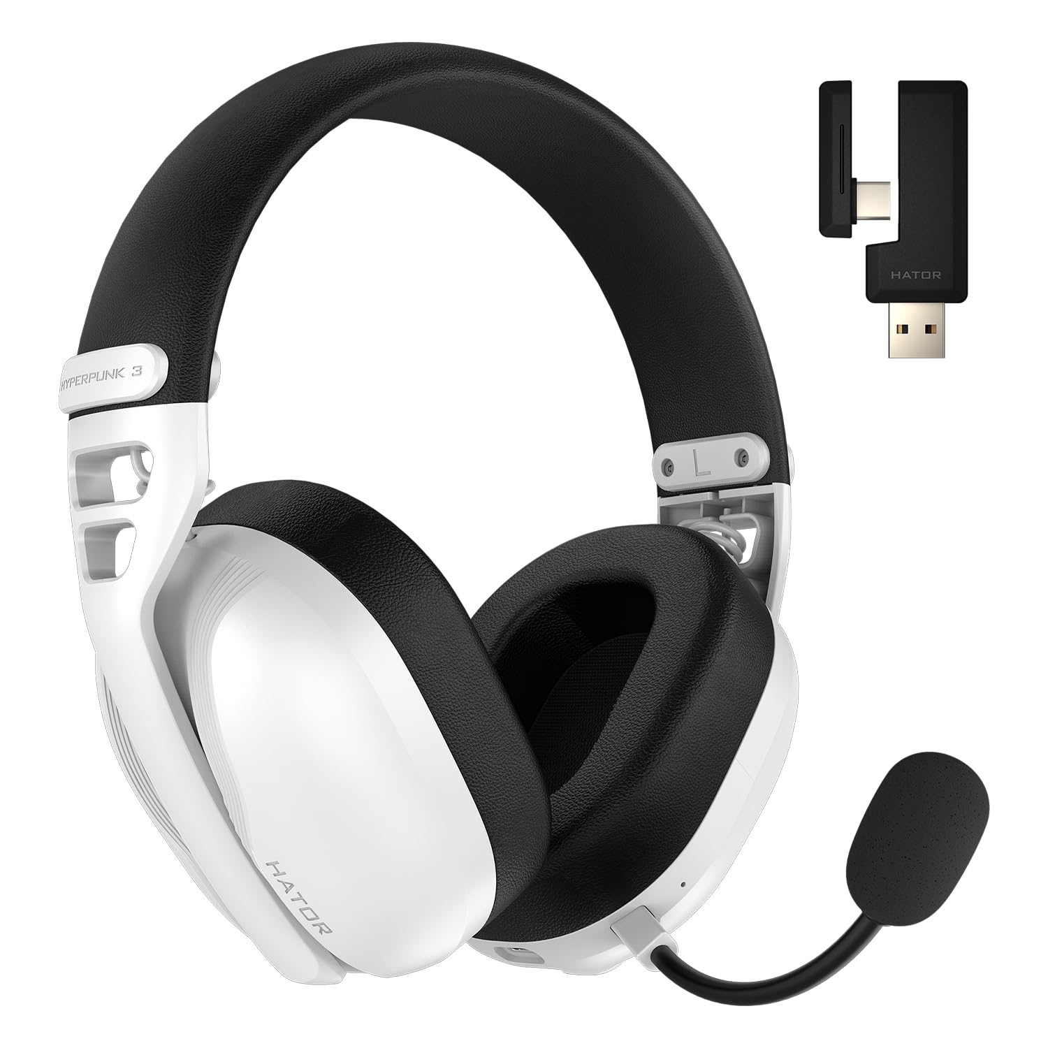 Casque de jeu sans fil HATOR blanc pour éliminer les bruits ambiants - 8