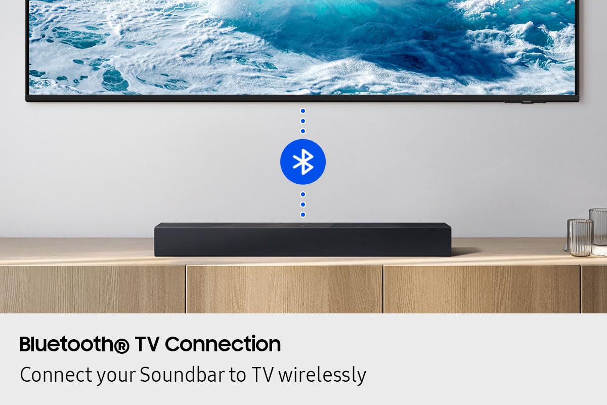 SAMSUNG HW-B400F/ZC- Soundbar a 2.0 canali con Dolby Digital 2.0, 4 altoparlanti, Bluetooth, HDMI ARC [Canada] (2025)