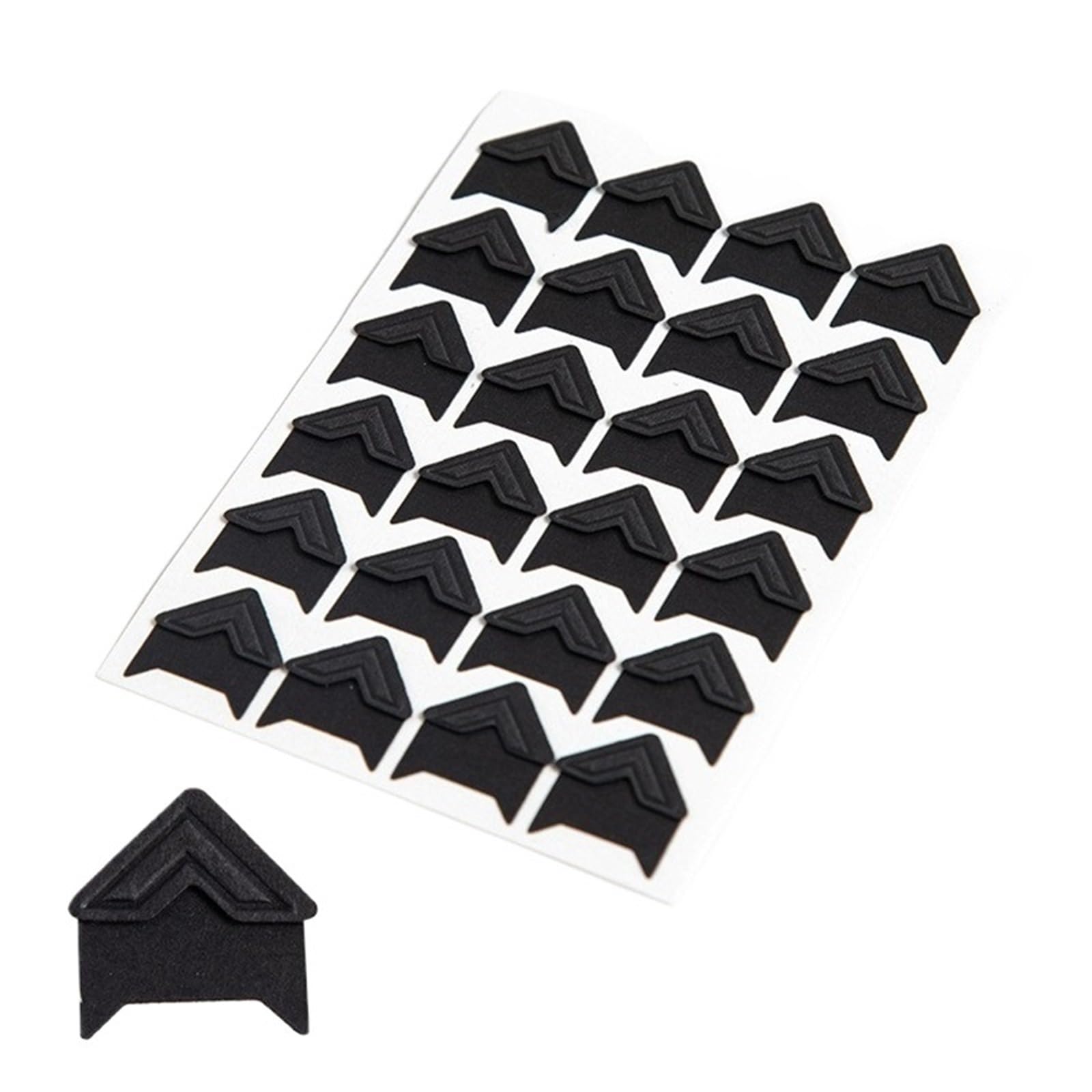 Gwyzax Self Adhesive Photo Corners 20Sheet Retro Self-adhesive Photo Corner Stickers Scrapbook Photo Album Frame Decorations Scrapbooking Handmade DIY Accessories(Black)