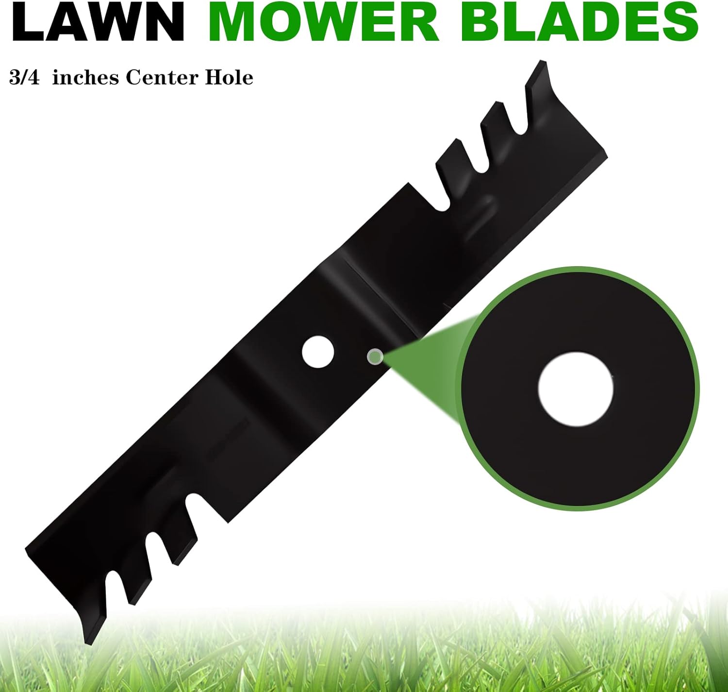 Aeagle Mower Mulching Blade for Cub Cadet 48 inch Deck GT2148 Recon Z-Force LZ48 PRO-Z 100 02005017-X 942-04417-X, Toothed 3 Pack