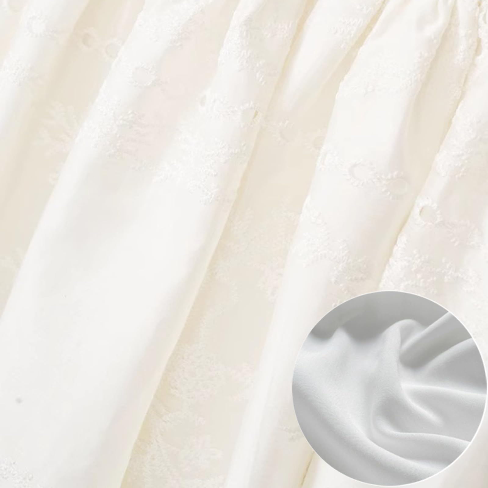 Delantal para Mujeres con 2 Bolsillos, Delantal Mujer Vestido para Jardinería, Cocina, Pintura, Limpieza, ManicuraWhite,One Size