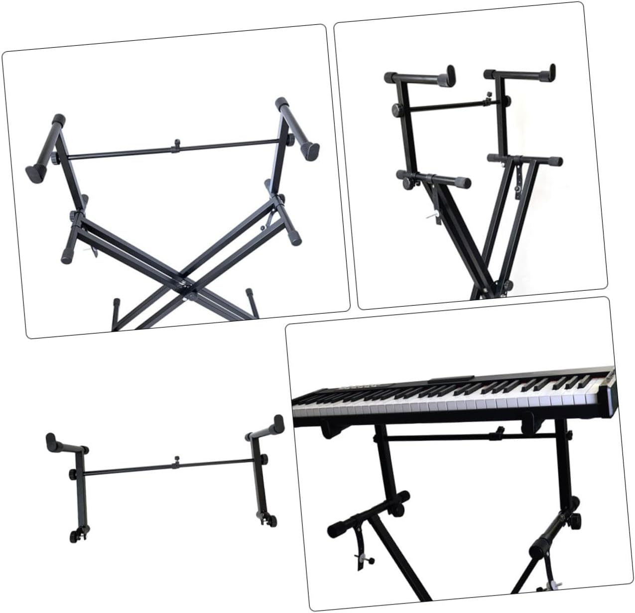ERINGOGO Adjustable Keyboard Stand Extension Bracket for Enhanced Stability Compatible Electronic Keyboards Construction for and Practice