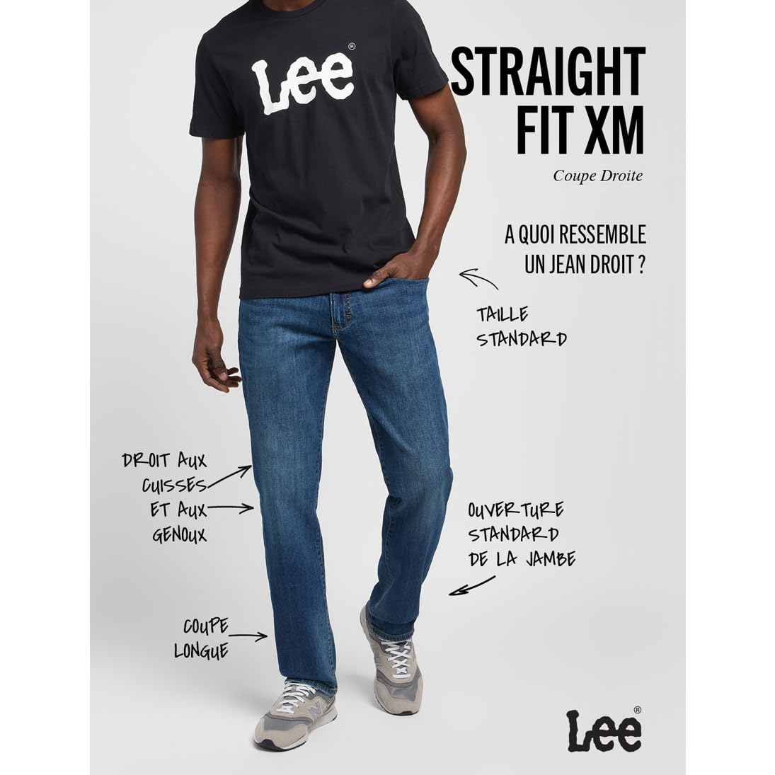 Lee Straight Fit Xm Jeans Homme