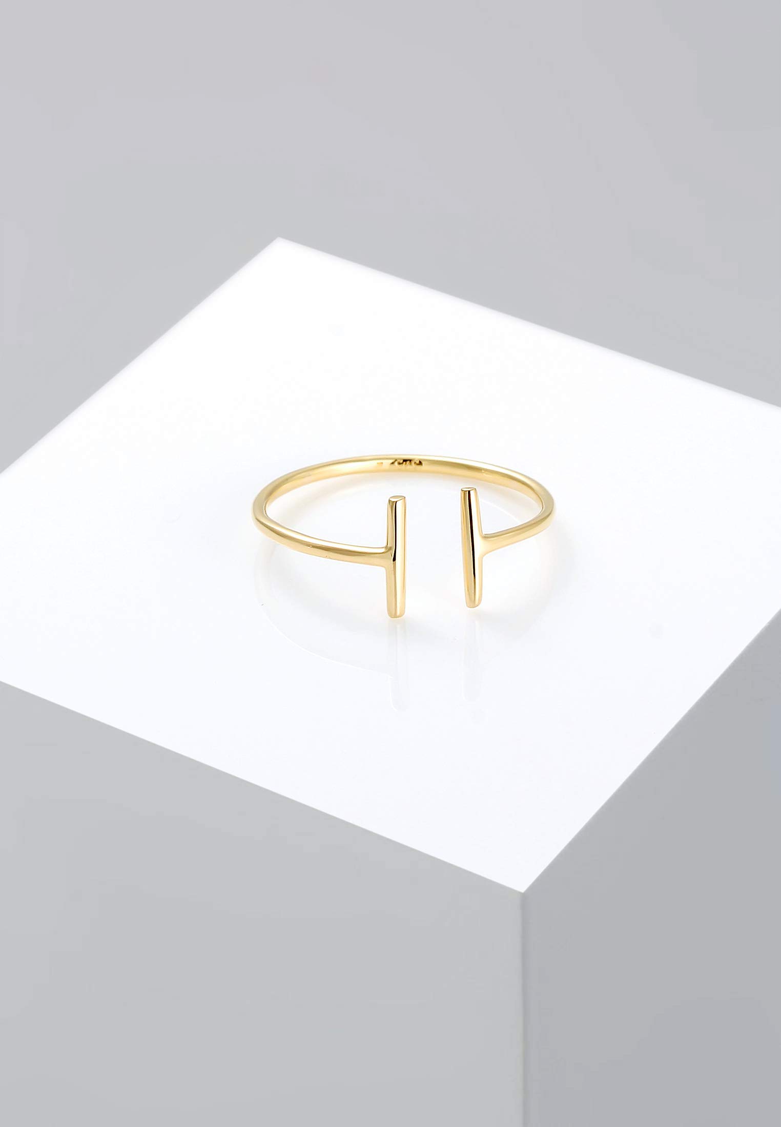 Elli Damen Ring Geo Déclaration, Gelbgold 0610491915