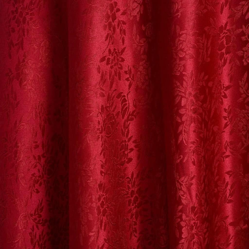 Round tablecloth hotel tablecloth restaurant tablecloth table skirt table wine red champagne silver gray round table tablecloth (Color : Red wine, Size : 240cm)