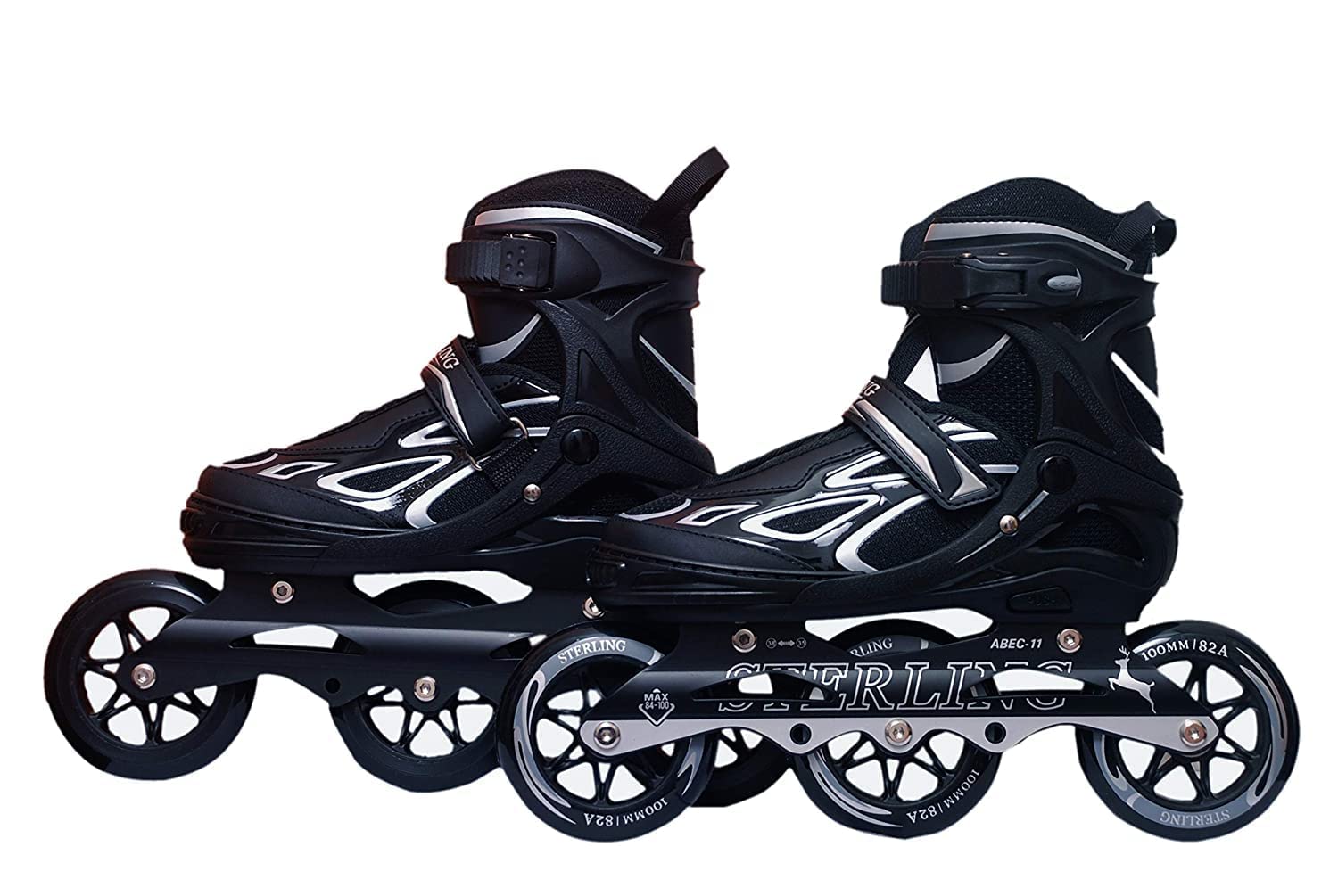 KAOMOJI Unisex Youth 100mm 3 Wheeler Inline Skates (Medium) Adjustable Size 6 to 9 Carbon Steel ABE-11 Bearing (Multicolour) (B0CHZ5RZMD) Amazon Price History, Amazon Price Tracker