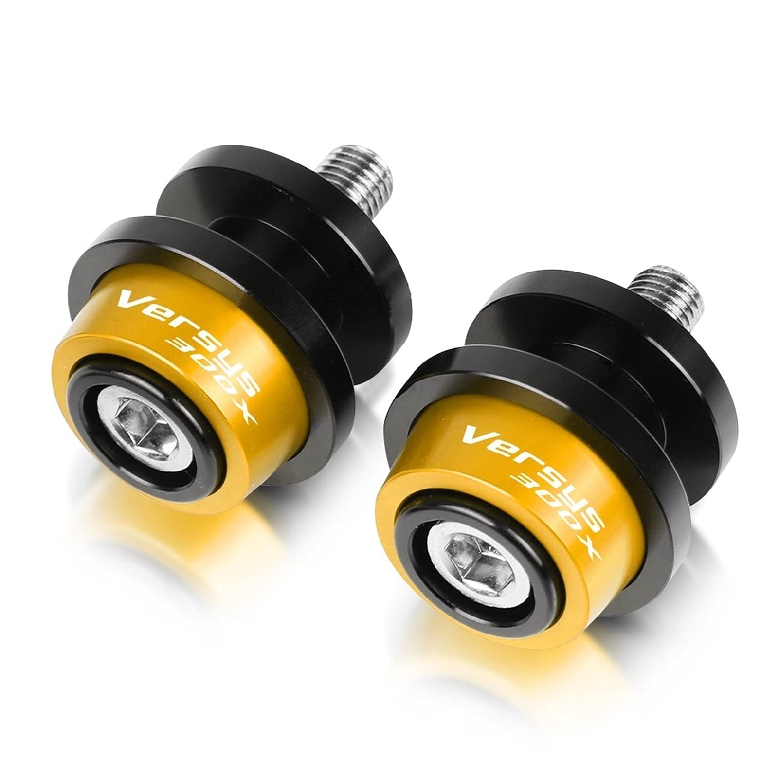 Vis de Bras Oscillant Moto 300x Or 8mm, Curseurs Anodisés Premium