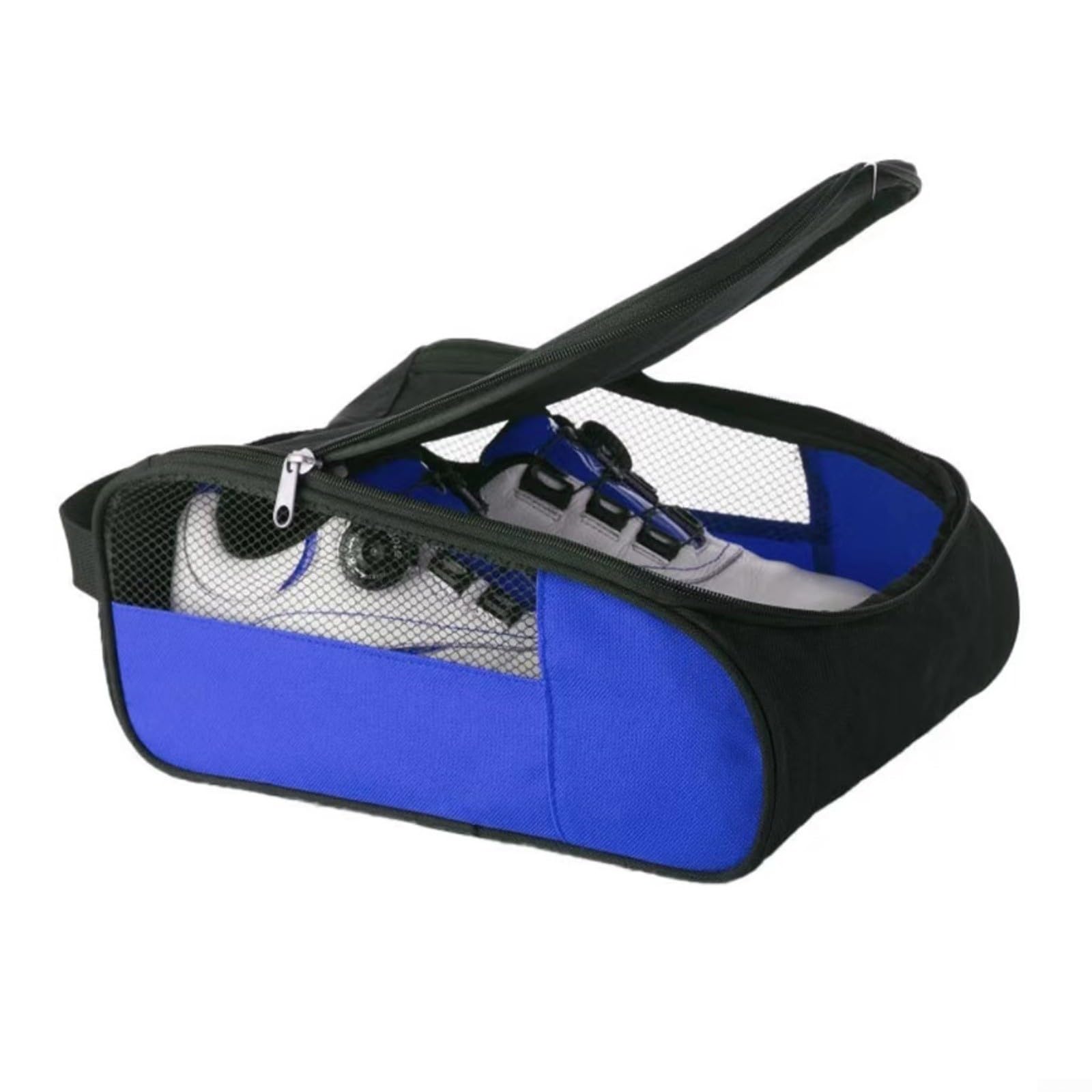 Bolsa de zapatos de golf, impermeable, bolsa de viaje para botas deportivas, para fútbol, críquet, rugby, golf, viajes al aire libre, con ventilación transpirable (negro)