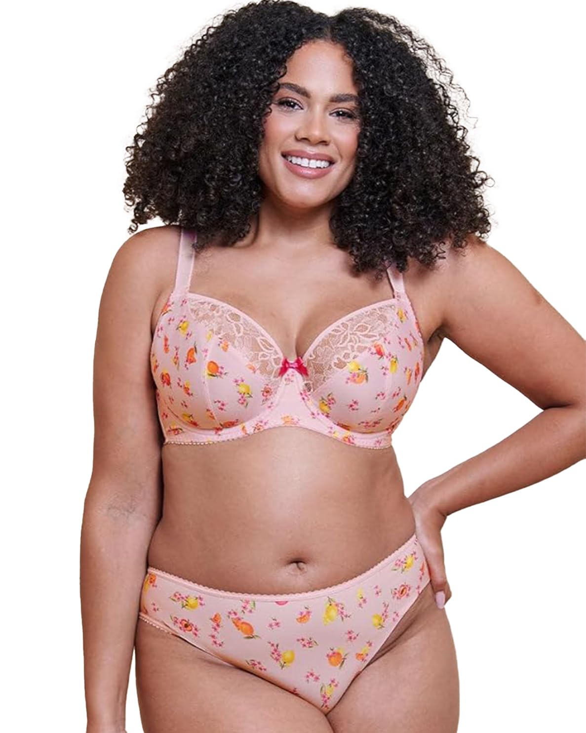 Curvy Kate Spellbound Printed Balcony Bra Blush Floral Print / 34FF