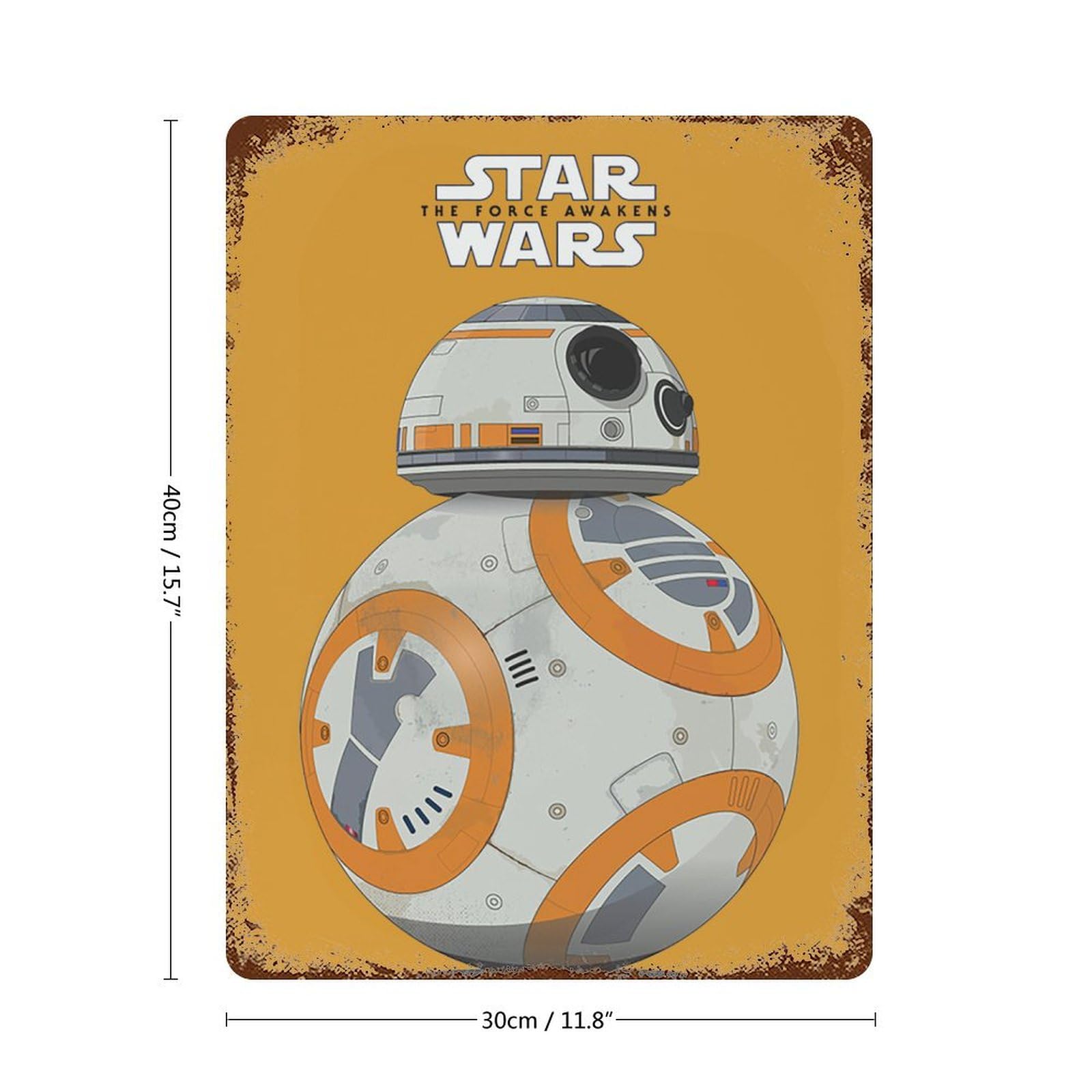 Amazon.co.jp: メタルプレート スターウォーズ BB-8 ブリキ看板