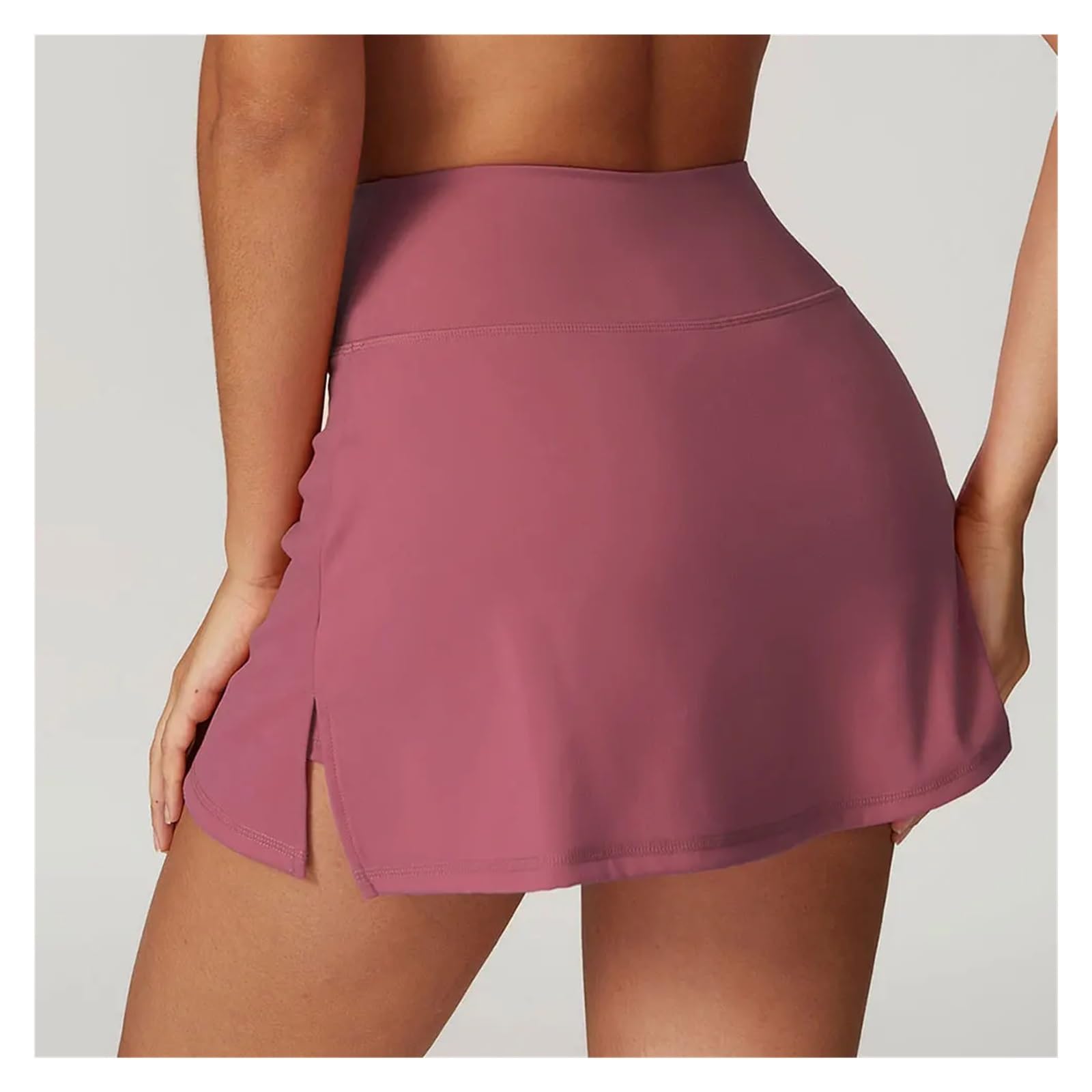 Yoga Pantaloncini Gonne da tennis estive da donna, pantaloncini da golf, pantaloni sportivi da fitness, pantaloncini da yoga a vita alta, pantaloncini da corsa, abbigliamento da palestra(Black,S)