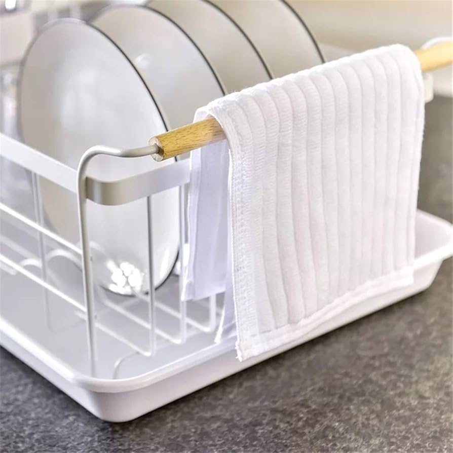 ステンレス 水切りラック ホワイト Amazon｜水切りかご ホワイト用具ホルダー食器トレー付き