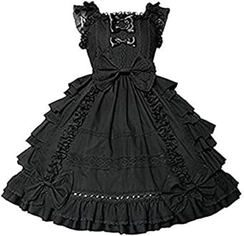 Girls Sweet Lolita Dress Princess Lace Court Skirts Cosplay Costumes