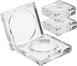 NOLITOY Estuche de polvo vacío transparente p...