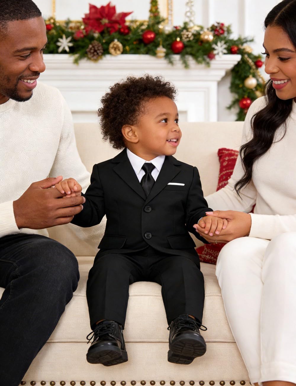 Baby Boys' Suits 5-Piece Formal Suit Set Toddler Boy Ring Bearer Outfit for Weddings