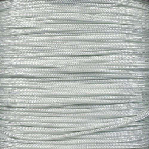 Paracord Planet 95lb Paracord 1 Strand Type I Parachute Cord for Outdoors and DIY White (50 ft)