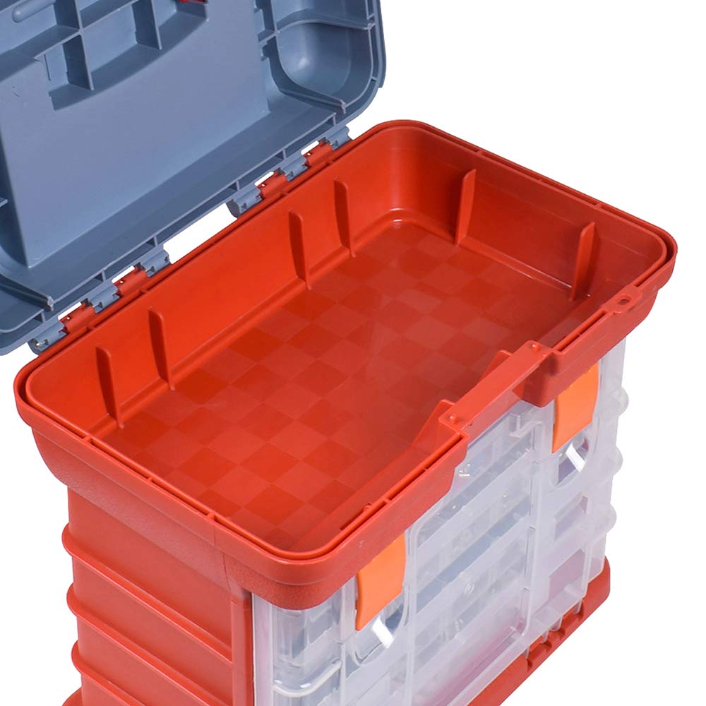 Boite A Peche Luya Boîte De Pêche Pliable Avec 4 Couches De Rangement Boîte Pêche Portable Siège