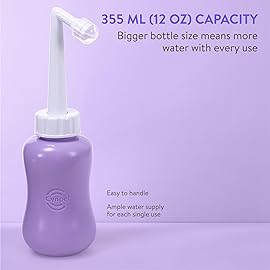 Cynpel Peri Bottle - Portable Travel Bidet for Men or Women - Labour and Maternity Hospital Bag Essentials - After Birth Recovery Tools for Postpartum Mum - Perineal Spray Bottle