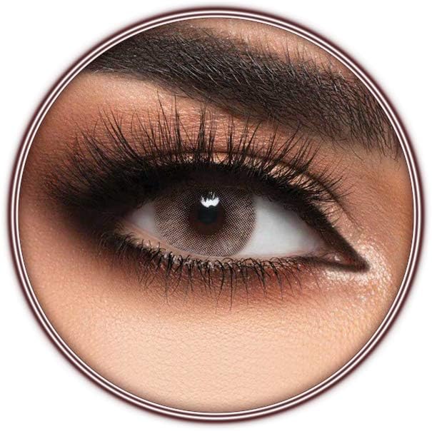 Lensme Caramel Contact Lenses, Original Unisex Lensme Cosmetic Contact Lenses, Six Months Disposable, Caramel Color