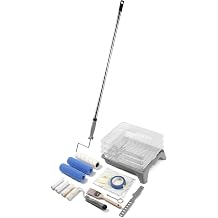VOOMEY 9 Inch Paint Roller Kit with Metal Paint Grid & Pole