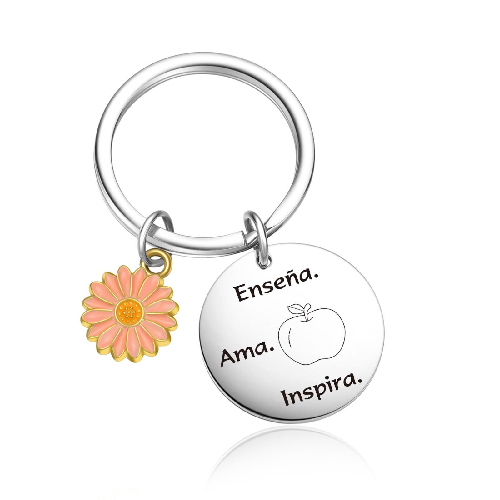 OWHOMS Teacher Birthday Keychain Gifts For Teachers From Student Spanish Teacher Going Away Keychain