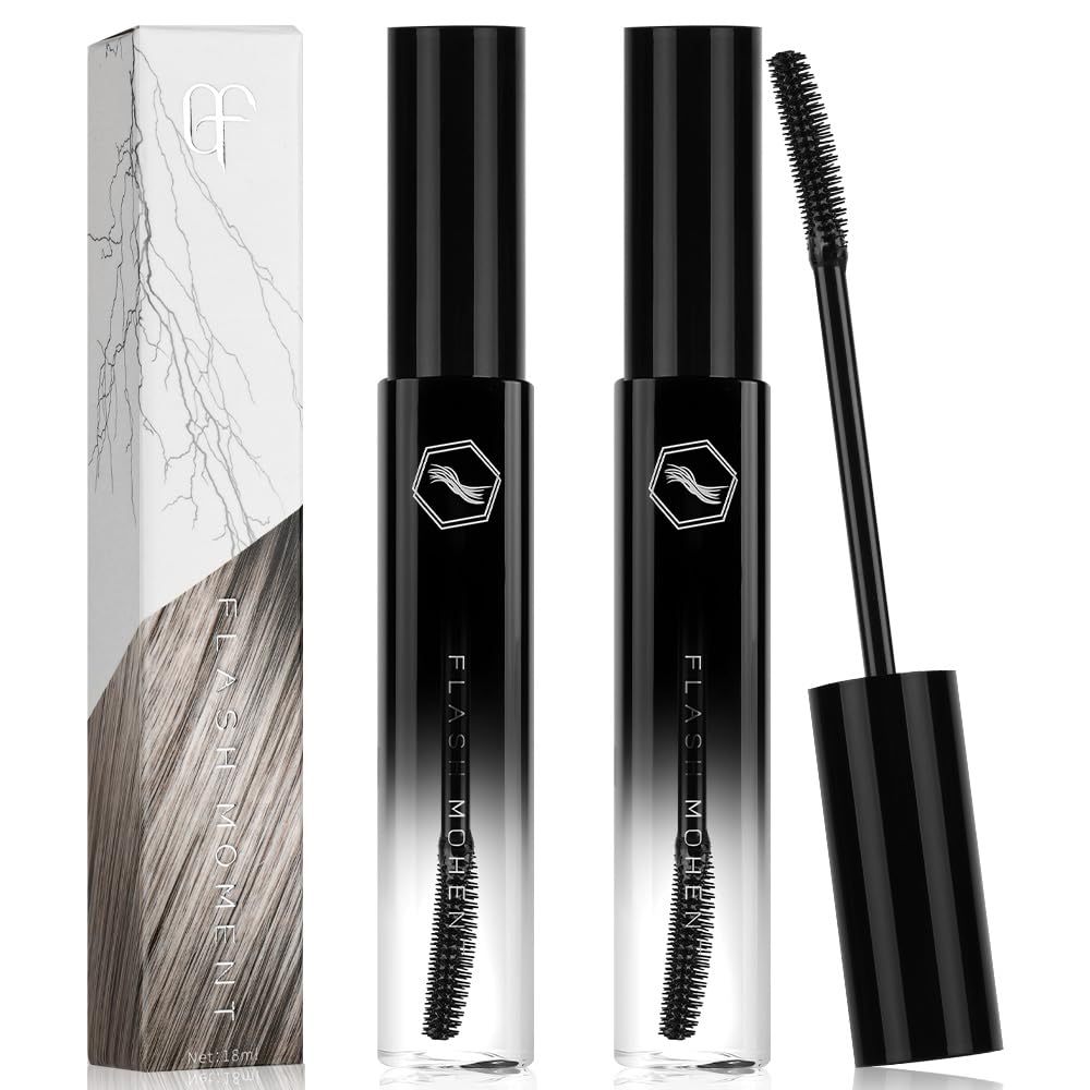 ALIIP Hair Finishing Stick 2 Pack, Non-Greasy Flyaway Hair Tamer for Women/Men with Mascara Wand