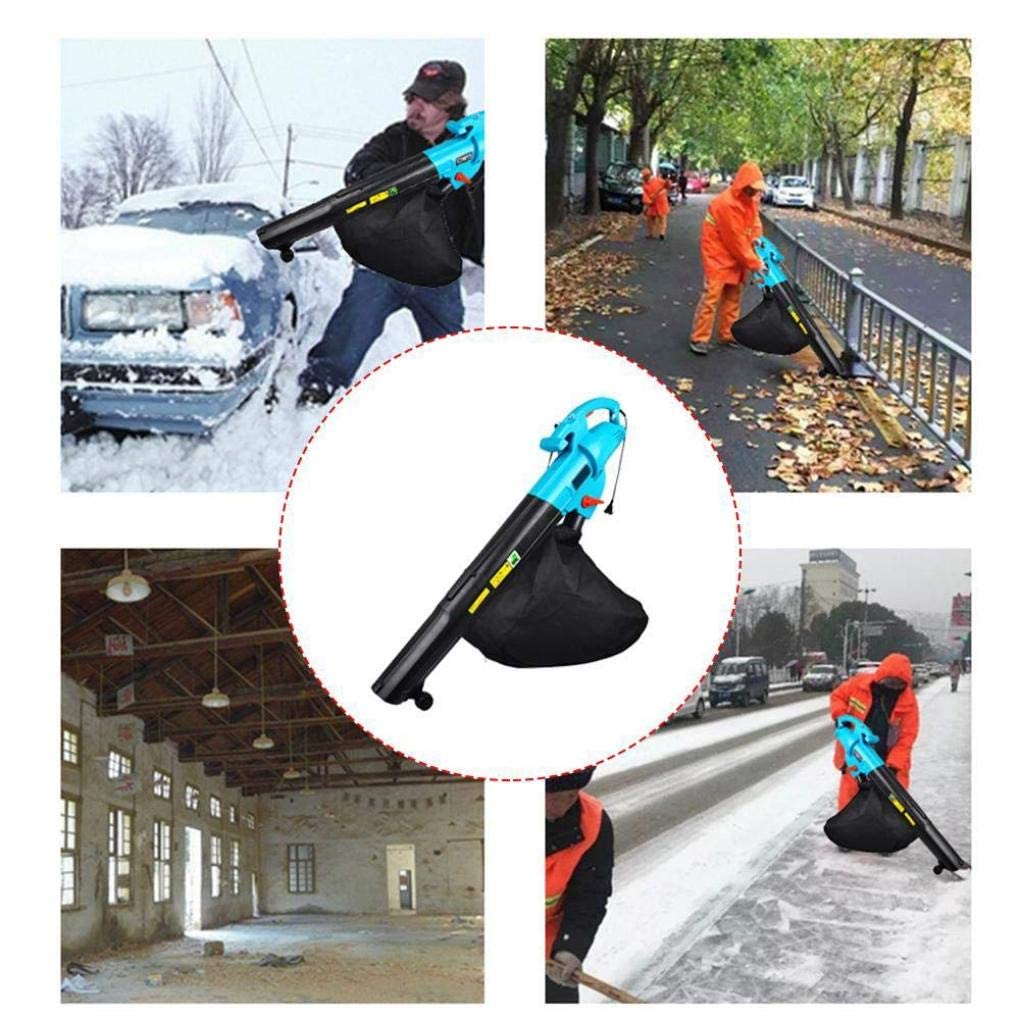 Soplador de Hojas eléctrico para jardín con Bolsa recolectora