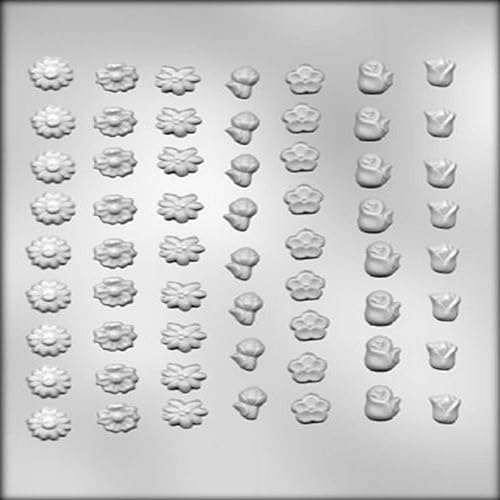 CK Products Mini molde de chocolate surtido de flores disponible en Yaxa Peru