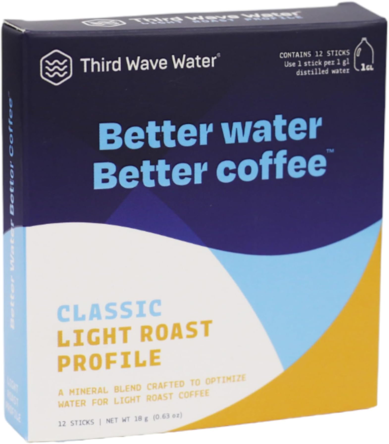 Classic Light Roast For Brewing The Best Coffee, Classic Profile, 12 Single Gallon Sticks, As Seen On Shark Tank