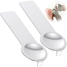PAGOW 2pcs Italian Bracelet Link Tools, 9mm Stainless Steel Charm Opening Tool for Modular Jewelry, Thumb Style Bracelet Helper Jewelry Opener for Adding Removing Charm - Silver