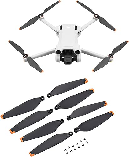 Miniatura 2 de 8 hélices para DJI Mini 3 Pro, hélices reemplazables para drones, hoja de hélice de hoja de ala de bajo ruido con destornillador y 12 tornillos,