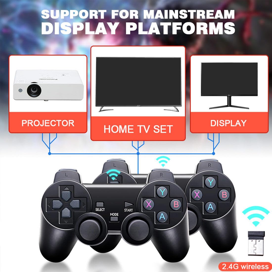 Console Rétro X2 Plus – Jeux PS1 4K HD – 64 Go – Manette Sans Fil – Sortie HDMI