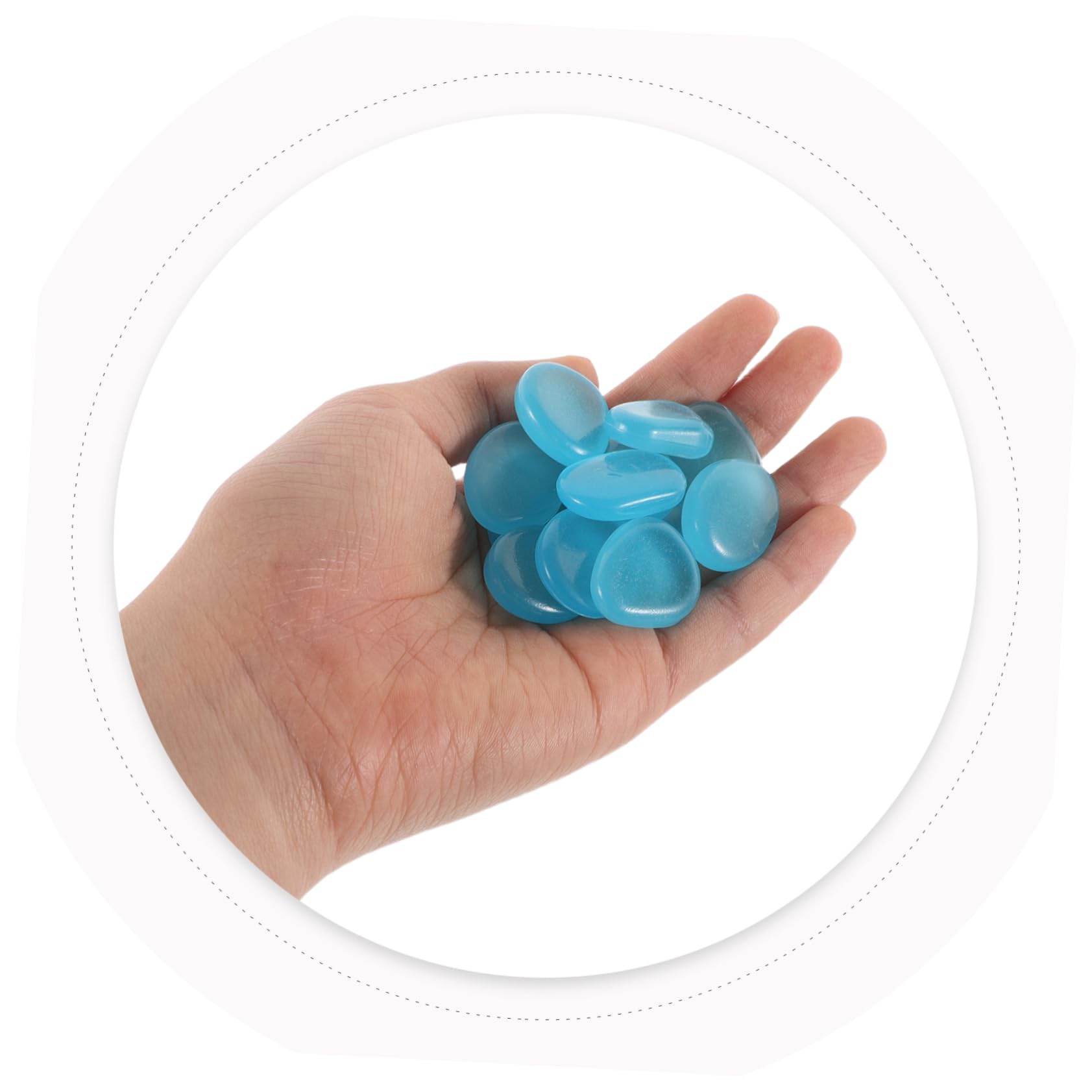 Abaodam 400piezas Piedras Luminiscentes Para Bonsái Guijarros Decorativos Que Brillan La Oscuridad Para Acuarios y Jardines Suministros Para Plantas y Paisajismo