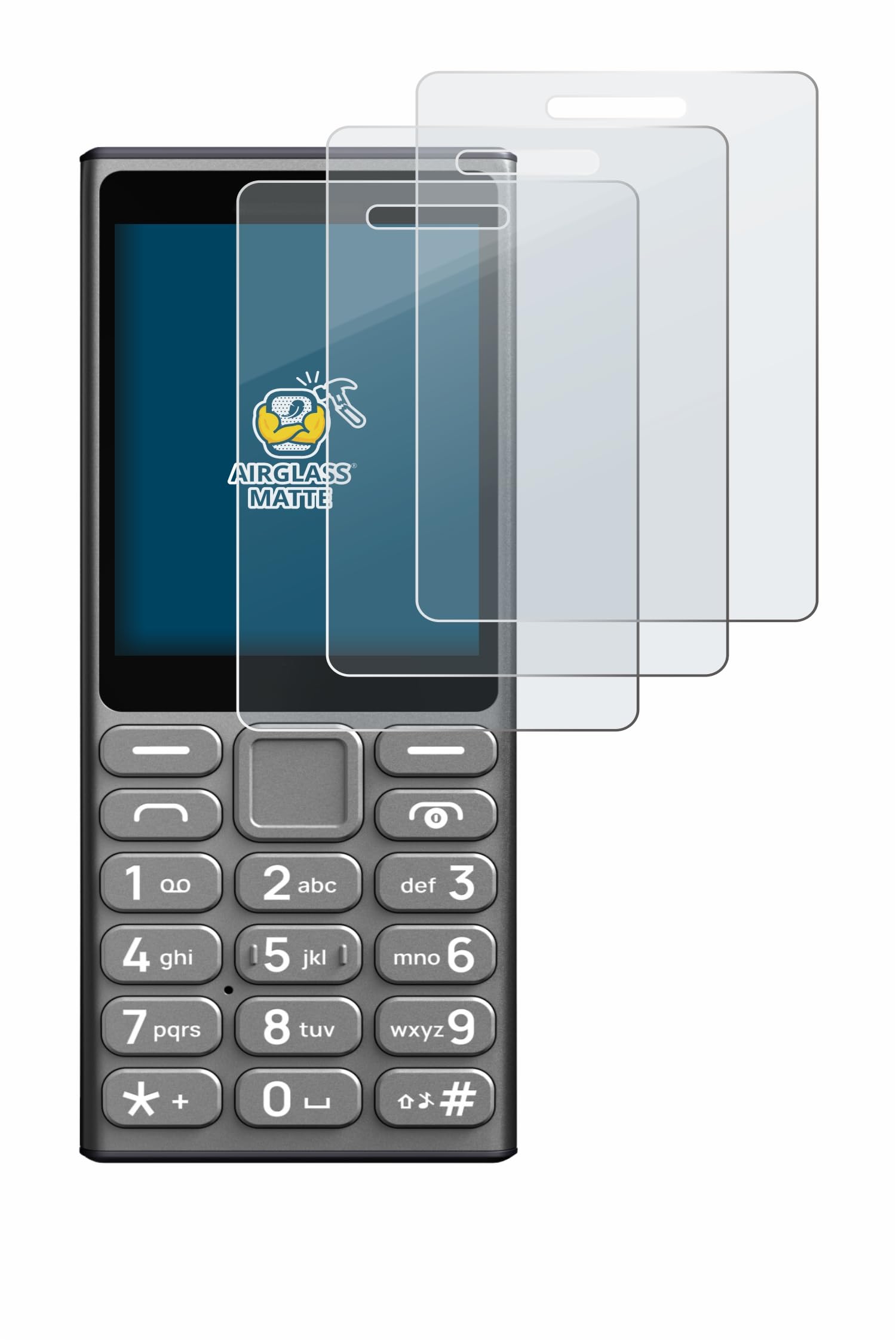 brotect Anti-Glare Glass Screen Protector Matte Compatible with HMD 110 5G (3 Pack) - Anti-Scratch 9H Protection Film