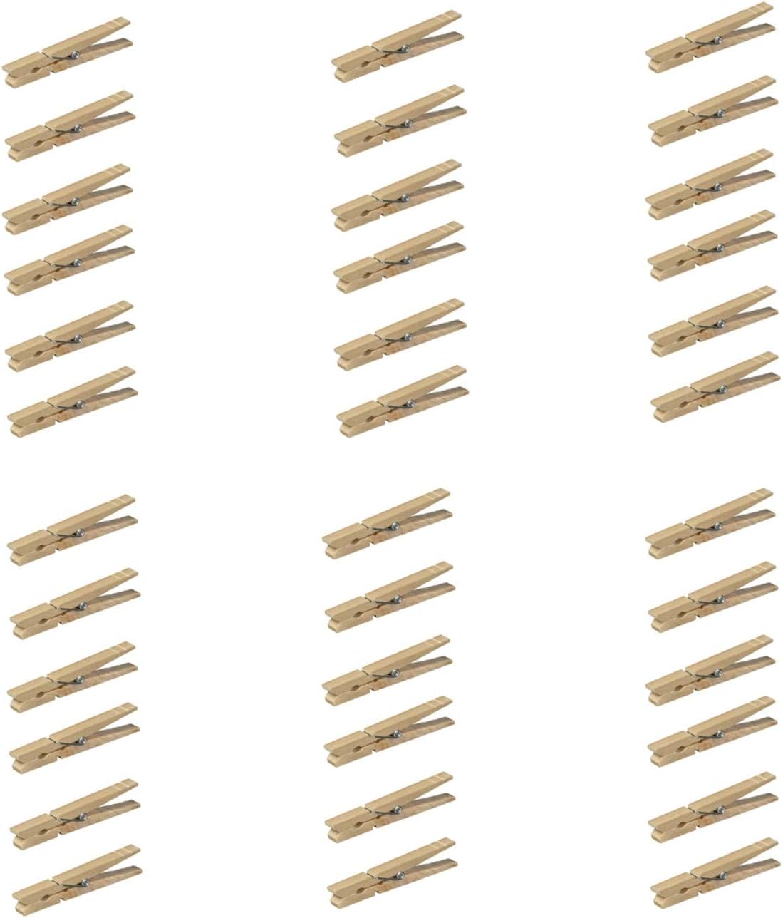 HOMZ 1220216 Clothes pin, Natural Wood