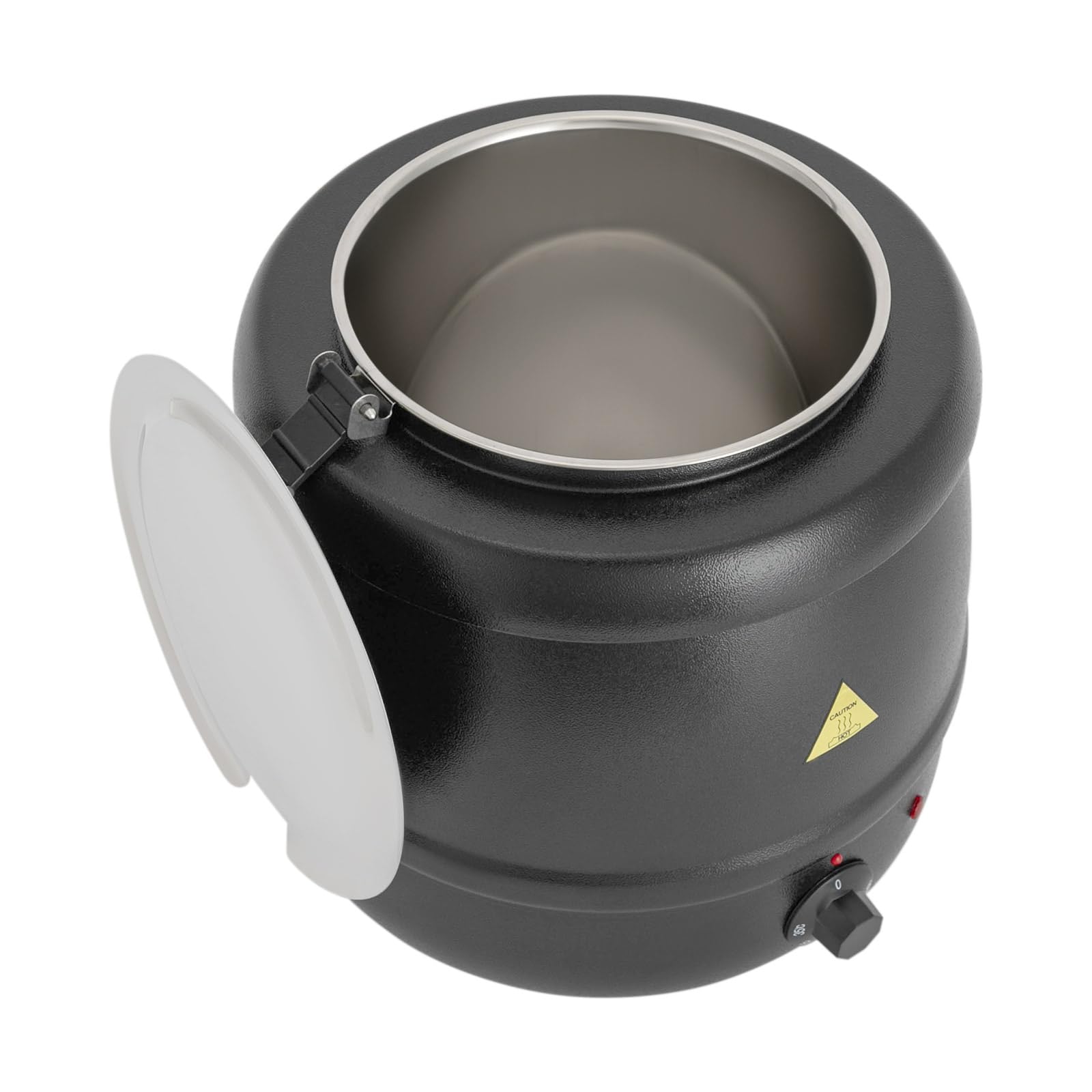 Zuppiera elettrica bollitore per zuppe da 10 litri con inserto rimovibile in acciaio inox, pentola da banco regolabile 35-80°C scaldazuppe gastro per buffet catering gastro