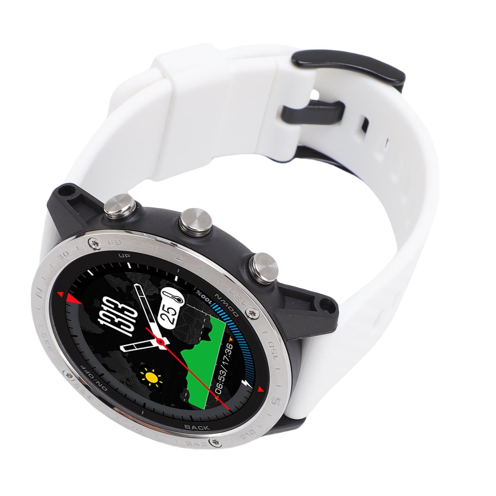 RiToEasysports Orologio Smart per Immersioni Subacquee, Sensore di Profondità Barometro Impermeabile 50m, Batteria 320mAh per Nuoto Snorkeling (WHITE)