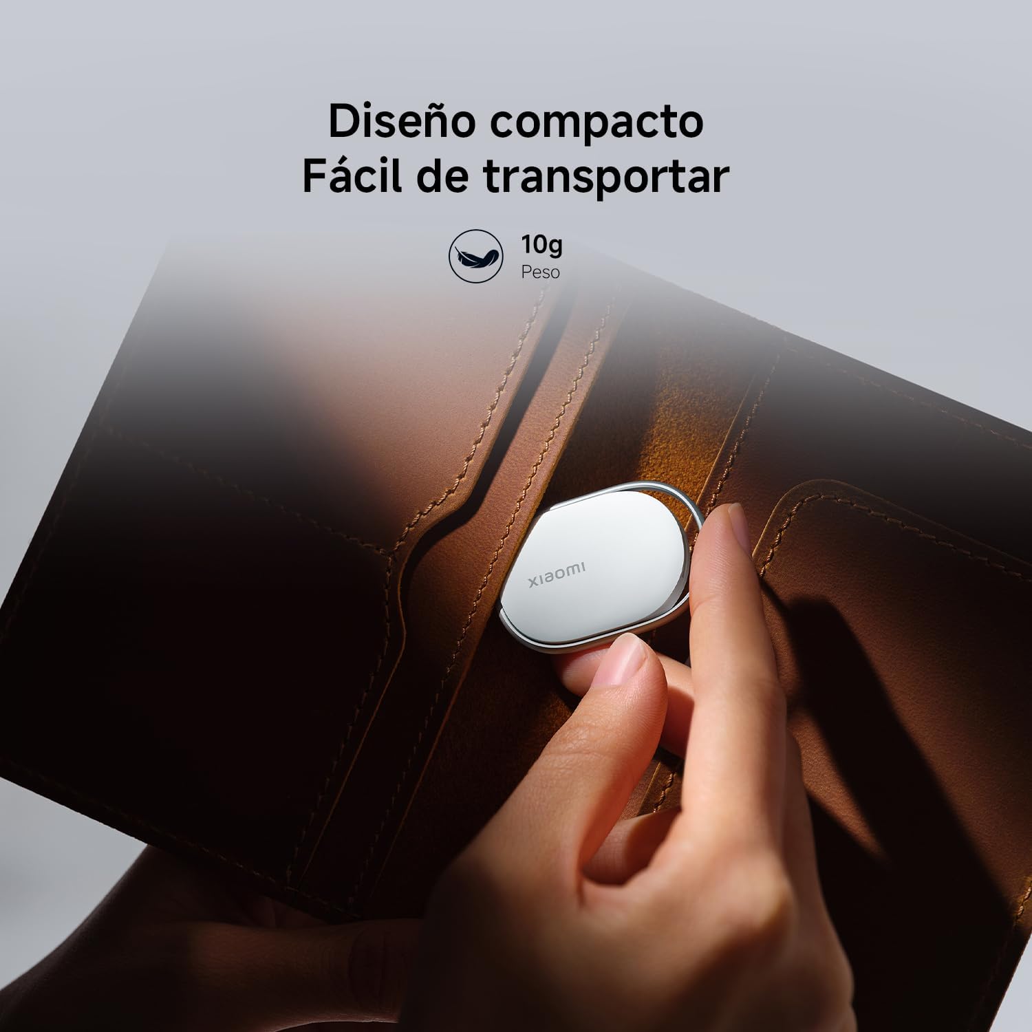 Xiaomi Smart Tag, Compatible con Apple Find My y Google Android Find Hub, localizador, buscador para Equipaje/Bolsos/Carteras/Mascotas, IP67, batería con más de 1 año de autonomía, Pack de 1 8