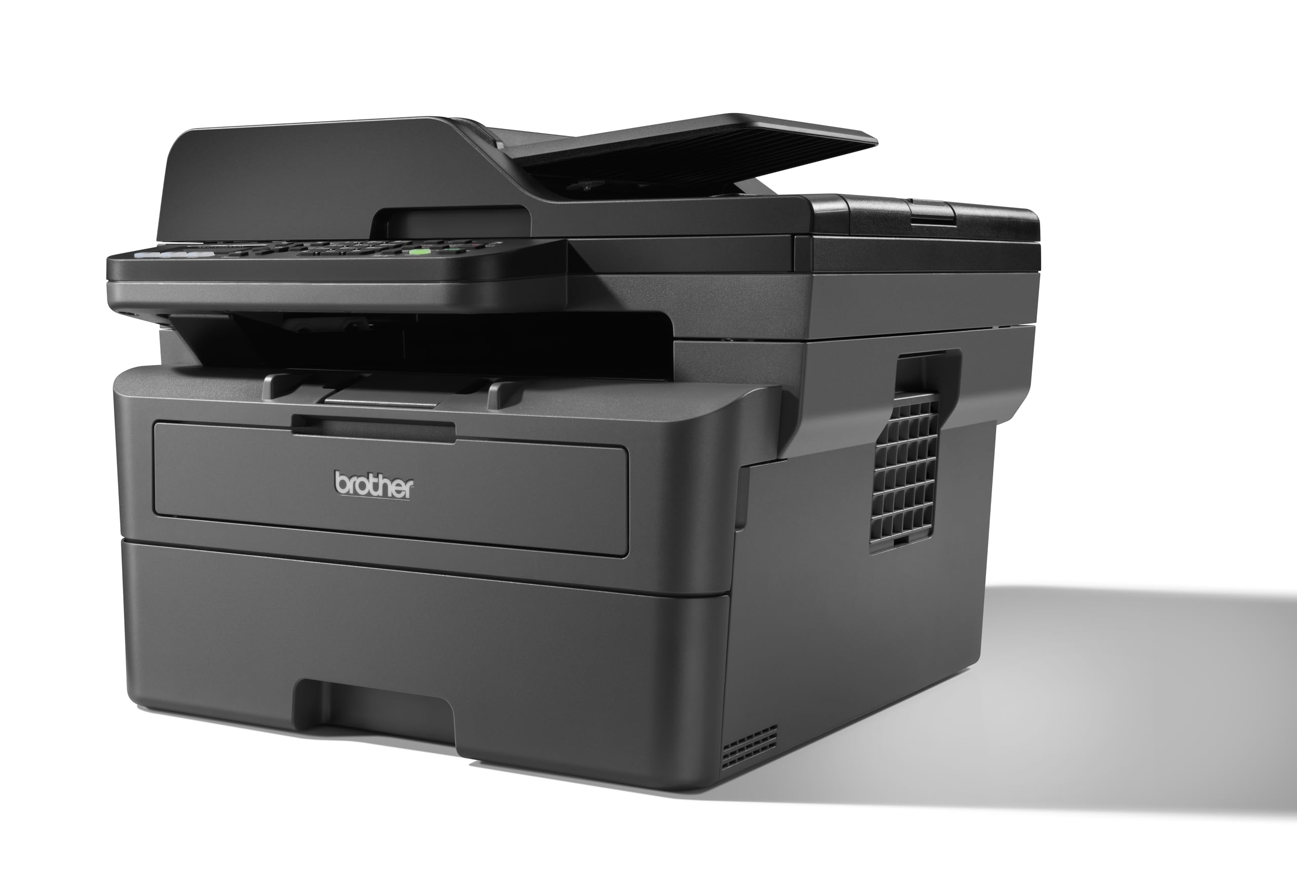 Brother MFCL2800DW 4-in-1-Multifunktions-Laserdrucker | 32 ppm, Duplexdruck, 2-zeiliges LC-Display, Fast Ethernet, WLAN mit 5 GHz und USB 2.0