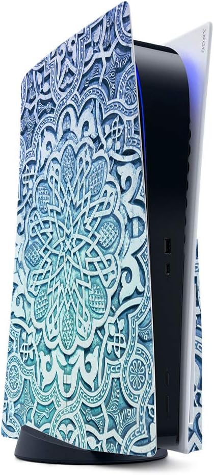 MightySkins Gaming Skin for PS5 / Playstation 5 - Blue Bandana | Protective Viny wrap | Easy to Apply and Change Style | Made in The USA