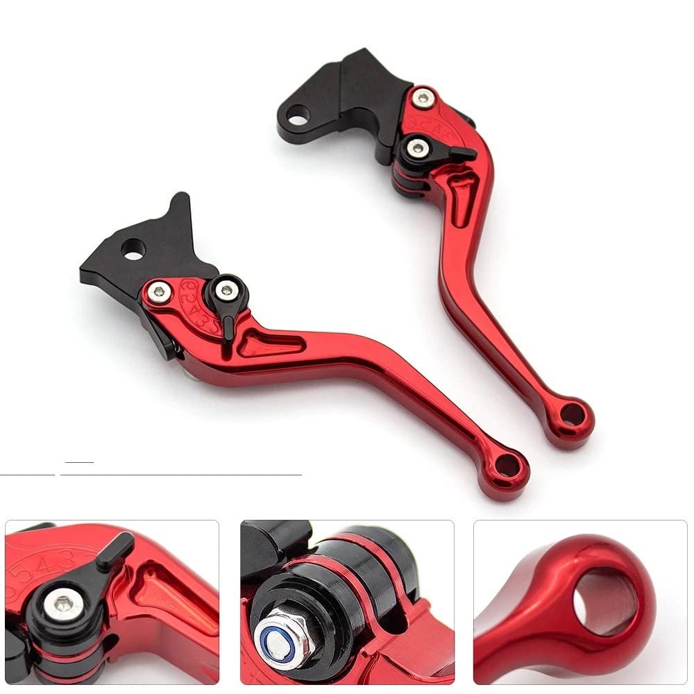 Moto Leviers d'embrayage De Frein pour Grom MSX125 2014-2020 Aluminium CNC Réglable Moto Frein Levier d'embrayage Poignée Accessoires Poignées (Couleur : 13)