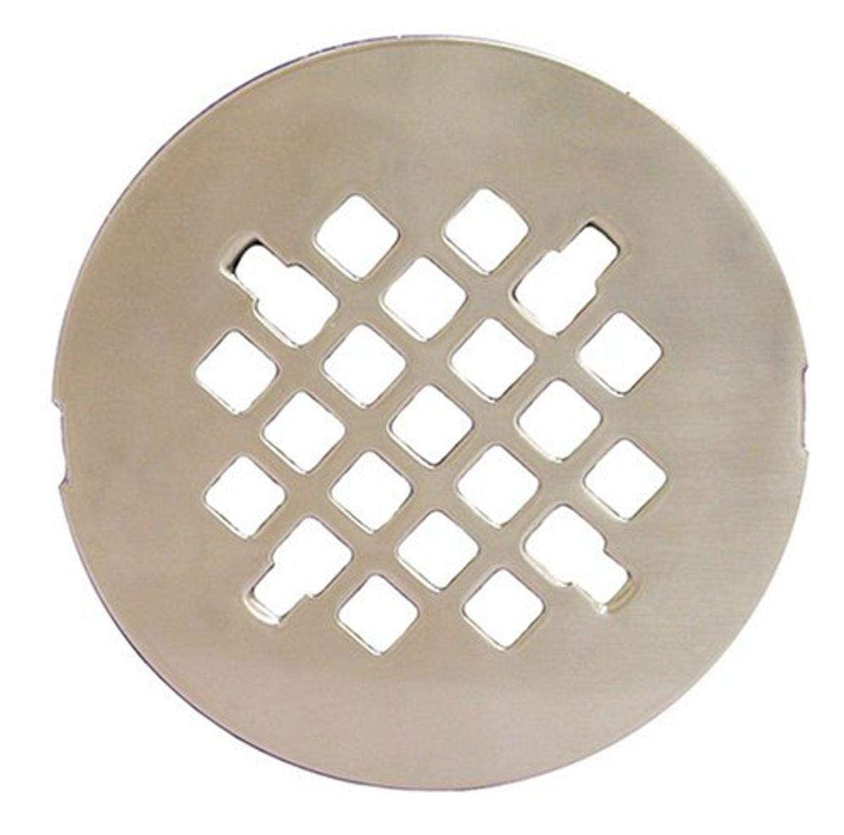 Plumbest D40-010 4 1/4" Snap-in Replacement Shower Drain Strainer, Satin Nickel