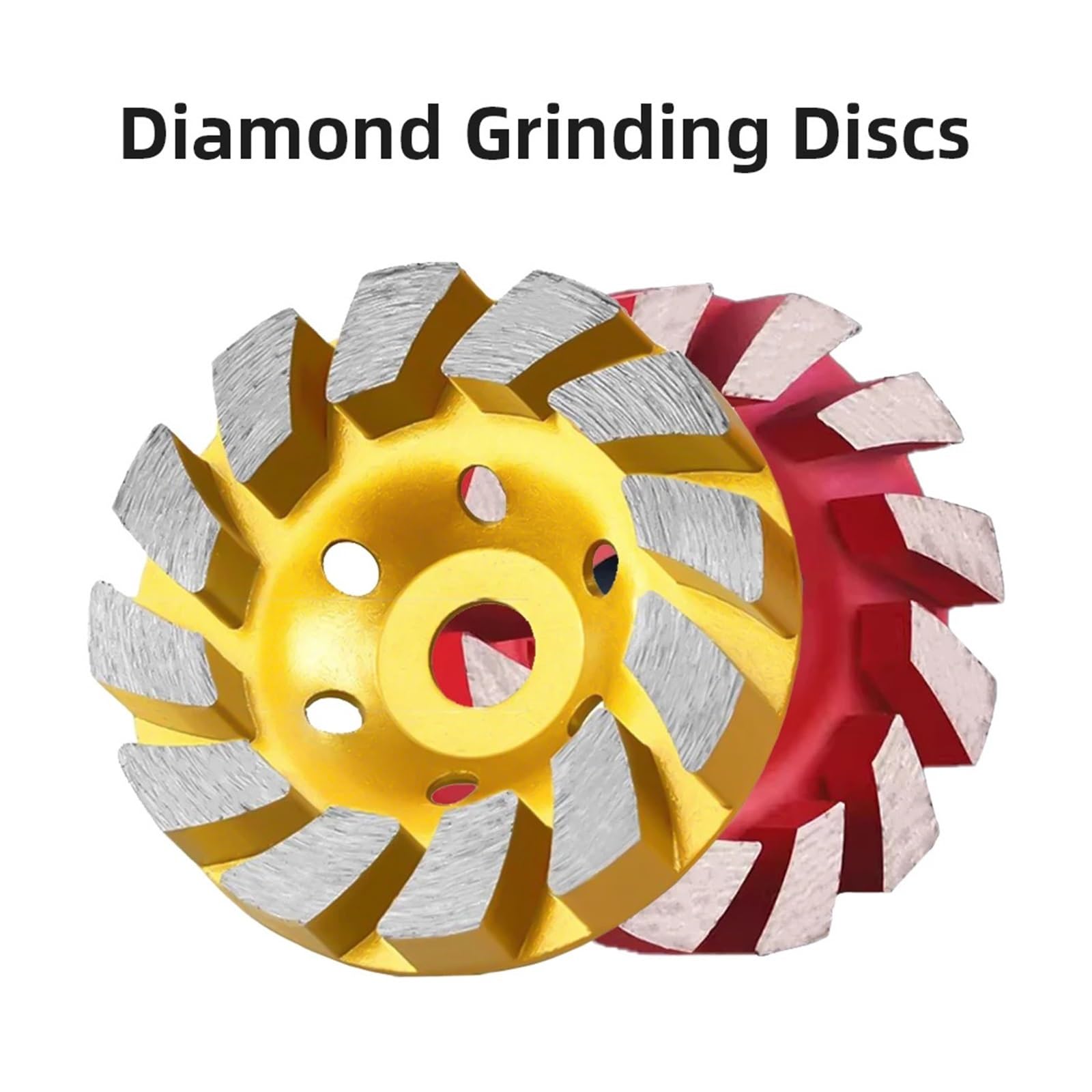 Schleifscheibe, 100mm Diamant Schleifen Discs Metallbearbeitung Keramik Trennscheibe Rad Schleifmittel Werkzeuge(Yellow)