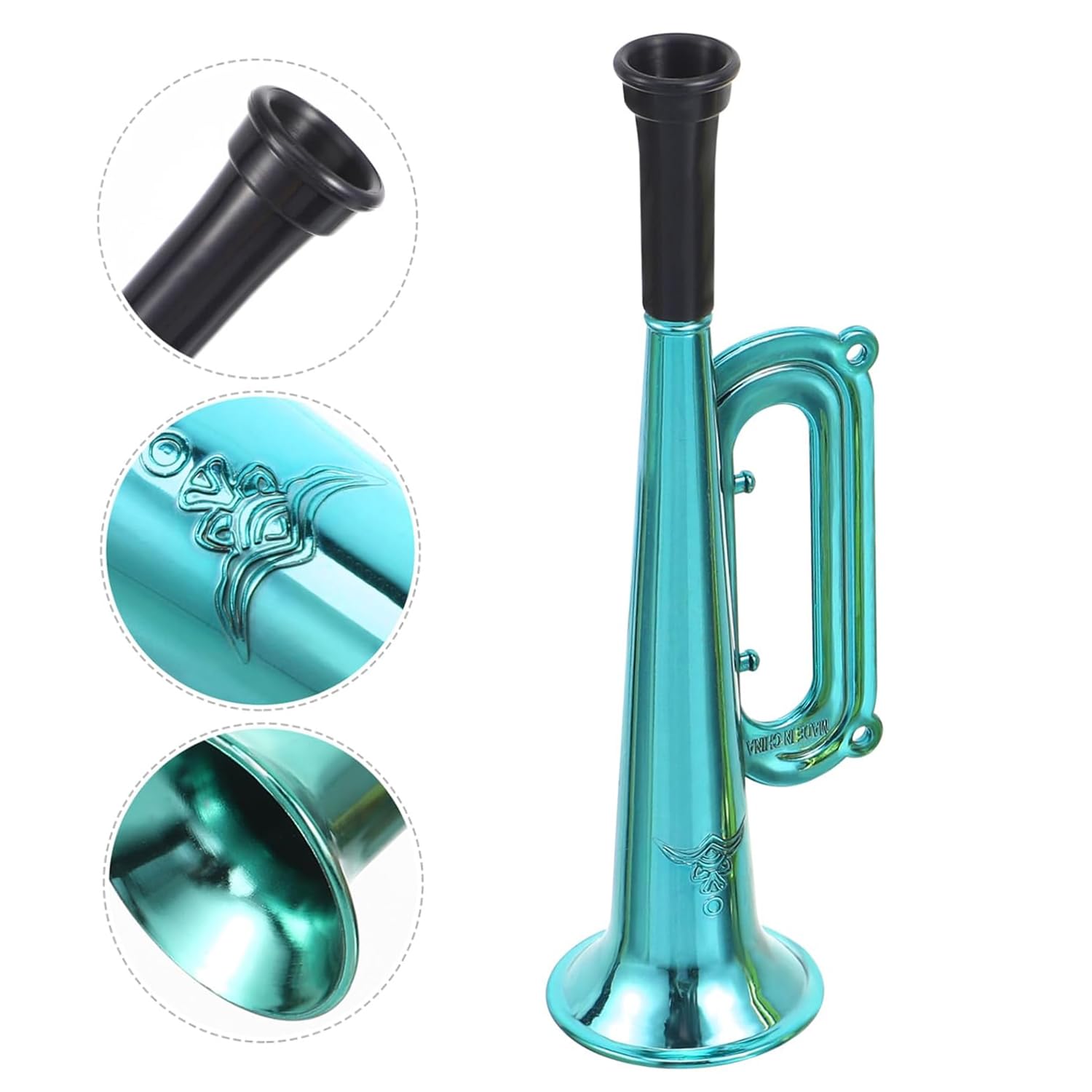 6 Piezas Bocina Trompeta De Juguete, Trompeta Porristas Bocina, Musicales de Plástico, Bocina Muy Fuerte Apoyos Alegría Noisemakers, Accesorios para Fiesta Favor Regalo Niños Juguete
